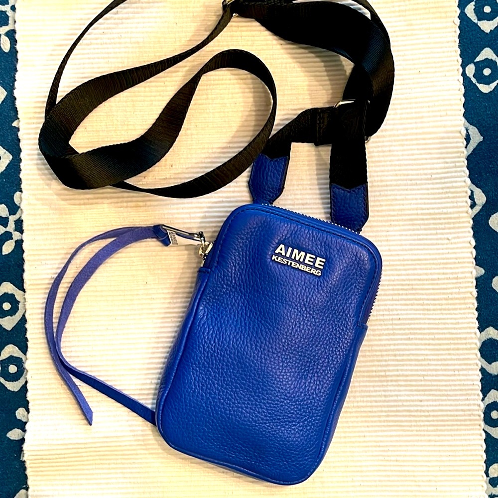 Aimee Kestenberg Blue Leather Crossbody